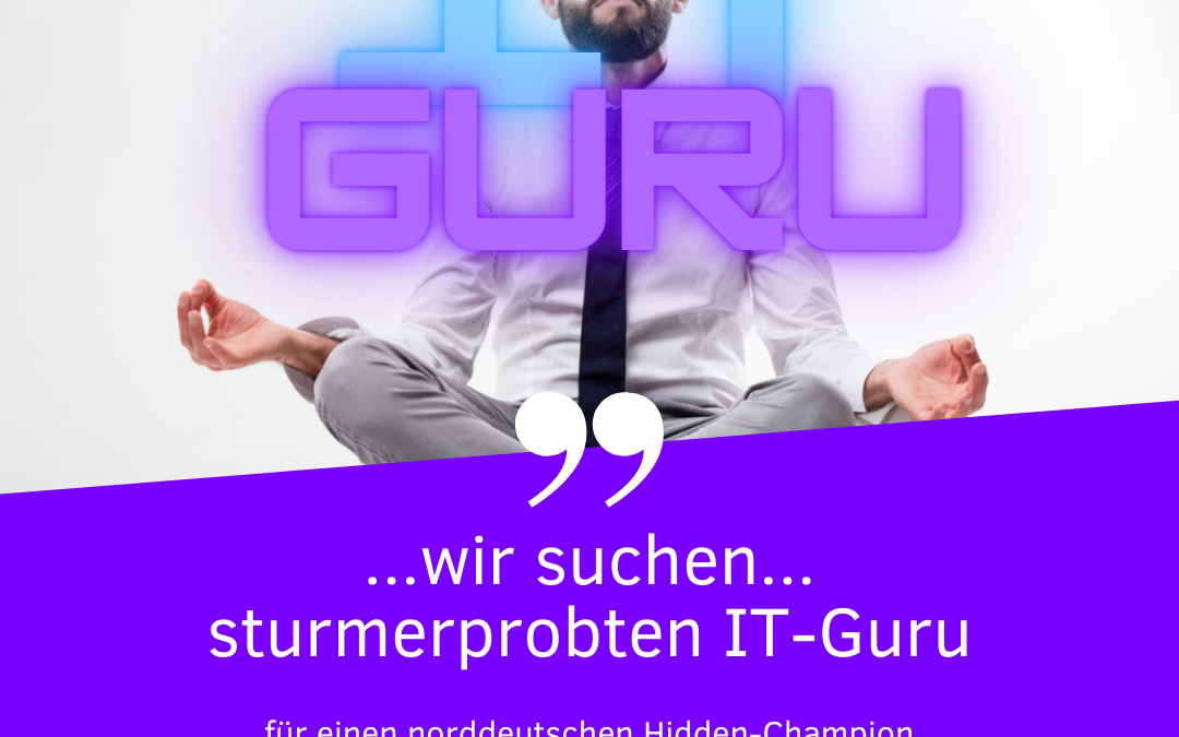 Wir suchen sturmerprobten IT-Guru (m/w/d)…